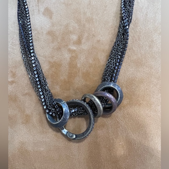 Giles & Brother 10 Strand African Ring Necklace - Picture 3 of 9